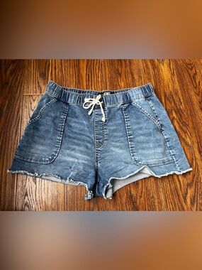 Casual Denim Drawstring Women’s soft denim Shorts large cut off